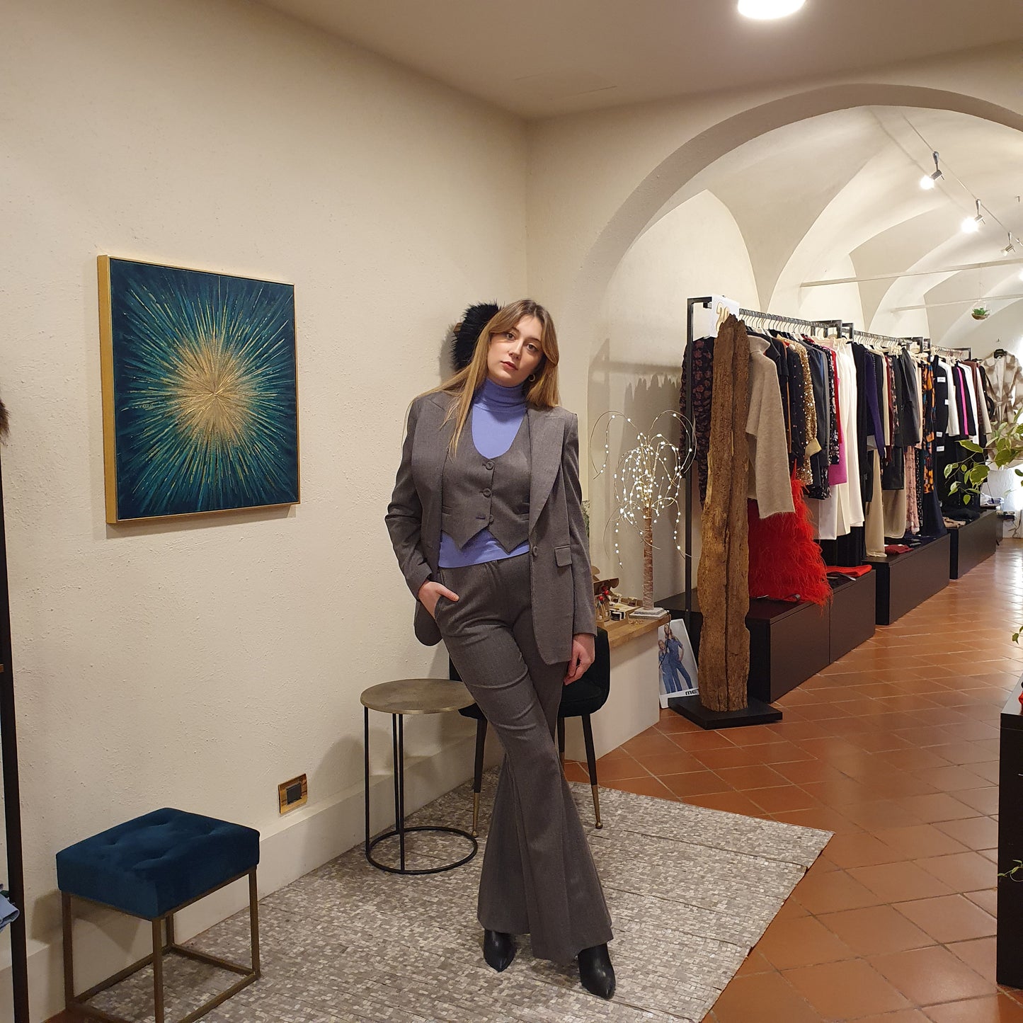 BLAZER GRIGIO GESSATO