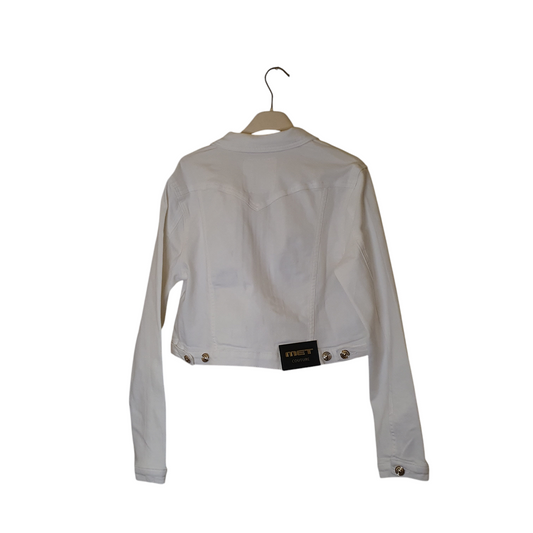 Giubbotto in jeans bianco