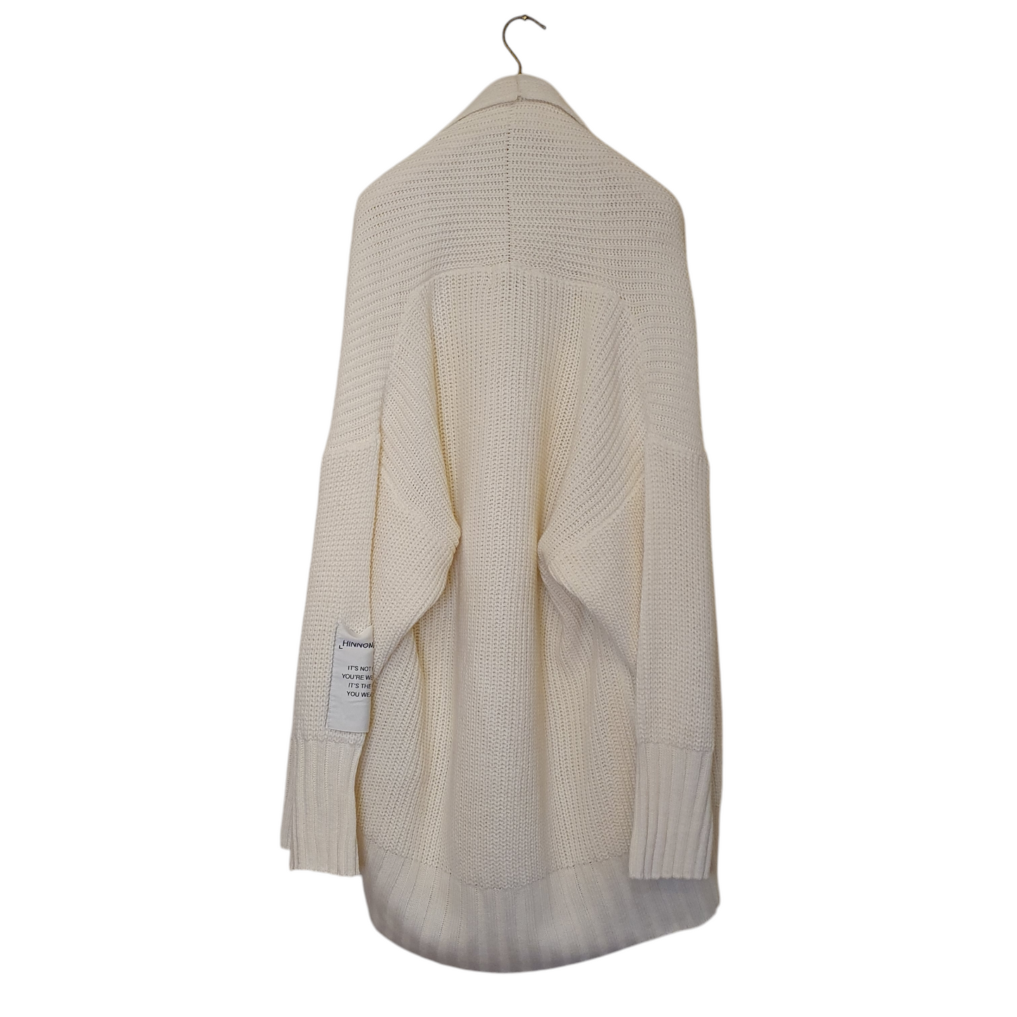 cardigan Cardigan over in costa perlata colore burro di hinnominate, ideale per uno stile elegante a Fossano