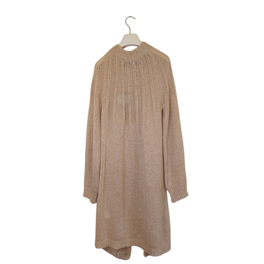 Cardigan Dimora beige con bottoni gioiello, il capo perfetto per un look chic a Fossano