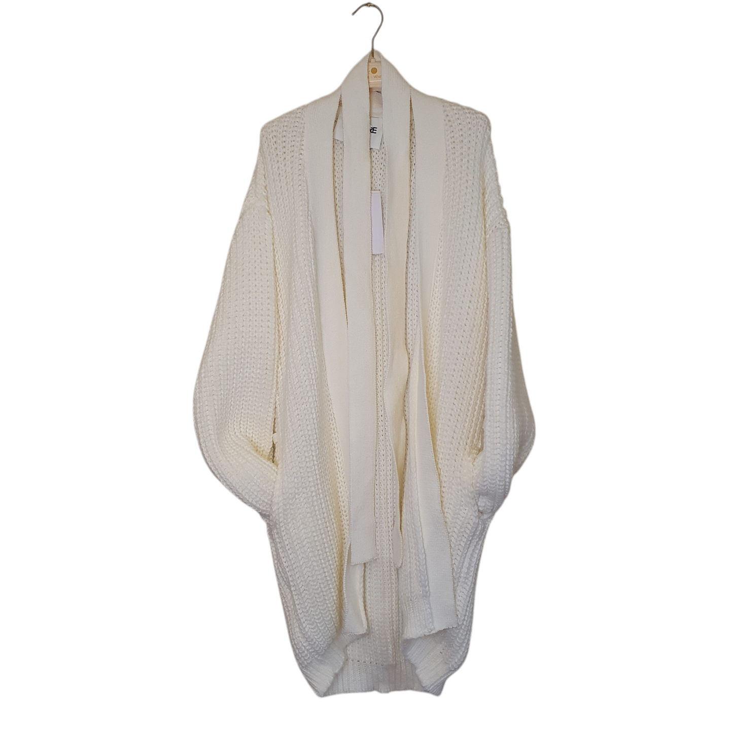 Cardigan con tasche di lakore, color panna, ideale per un look elegante a Fossano