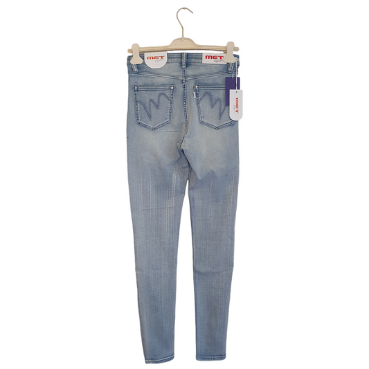 Pantaloni skinny chiari della Met per donna, perfetti per la moda femminile di Fossano