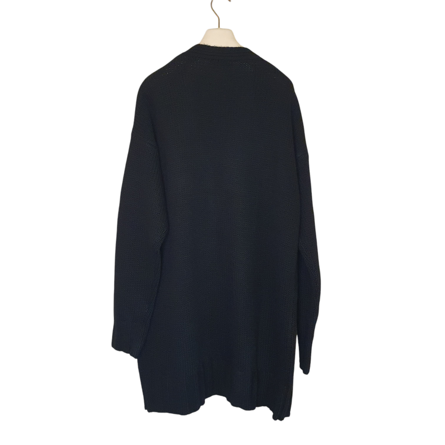 Cardigan in maglia rasata over, nero di hinnominate, il must-have per un look sofisticato a Fossano