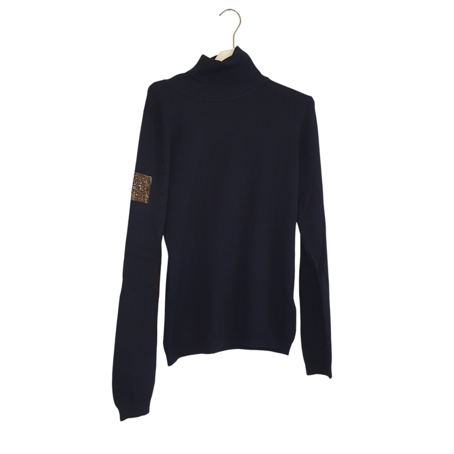 Maglia lupetto nera Met da donna, perfetta per il clima di Fossano, elegante e comoda