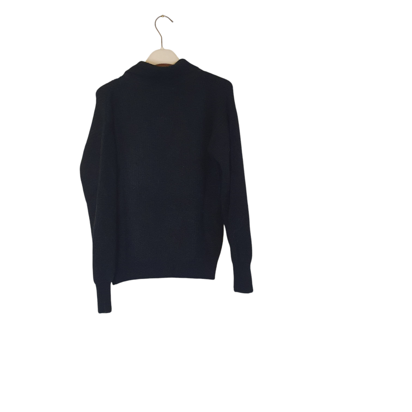 Pullover scollo a V color nero con applicazioni di Odi et Amo, perfetto per un outfit sofisticato a Fossano