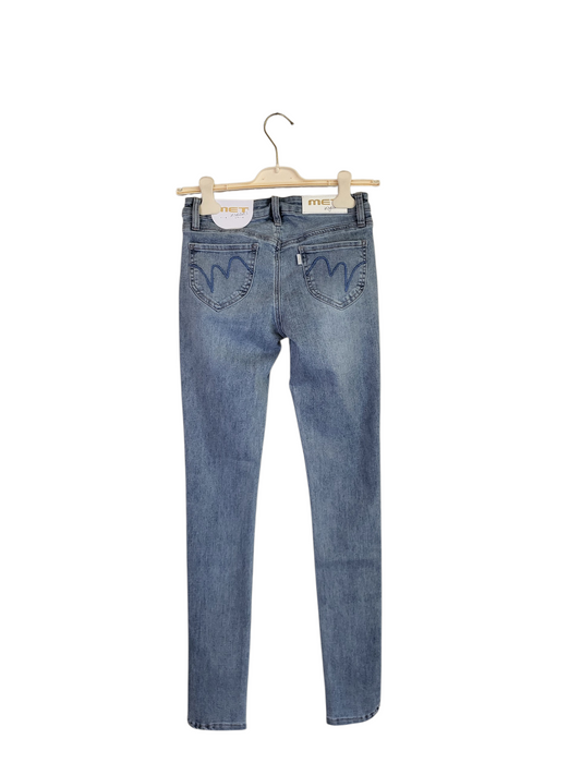 Jeans fondo particolare chiaro met
