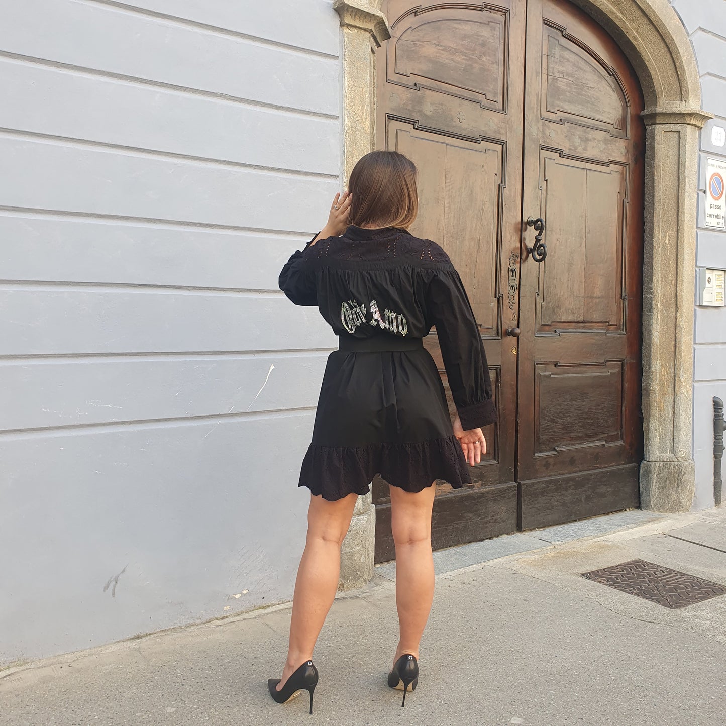 Abito-camicia manica lunga odi et amo