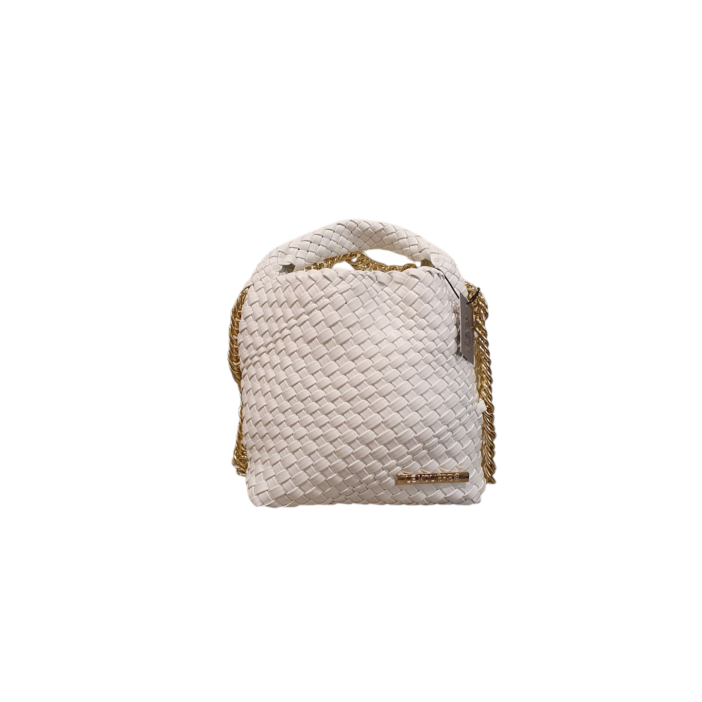 Borsa bianca con catena
