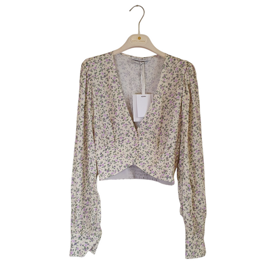 Top/coprispalle fiori mar