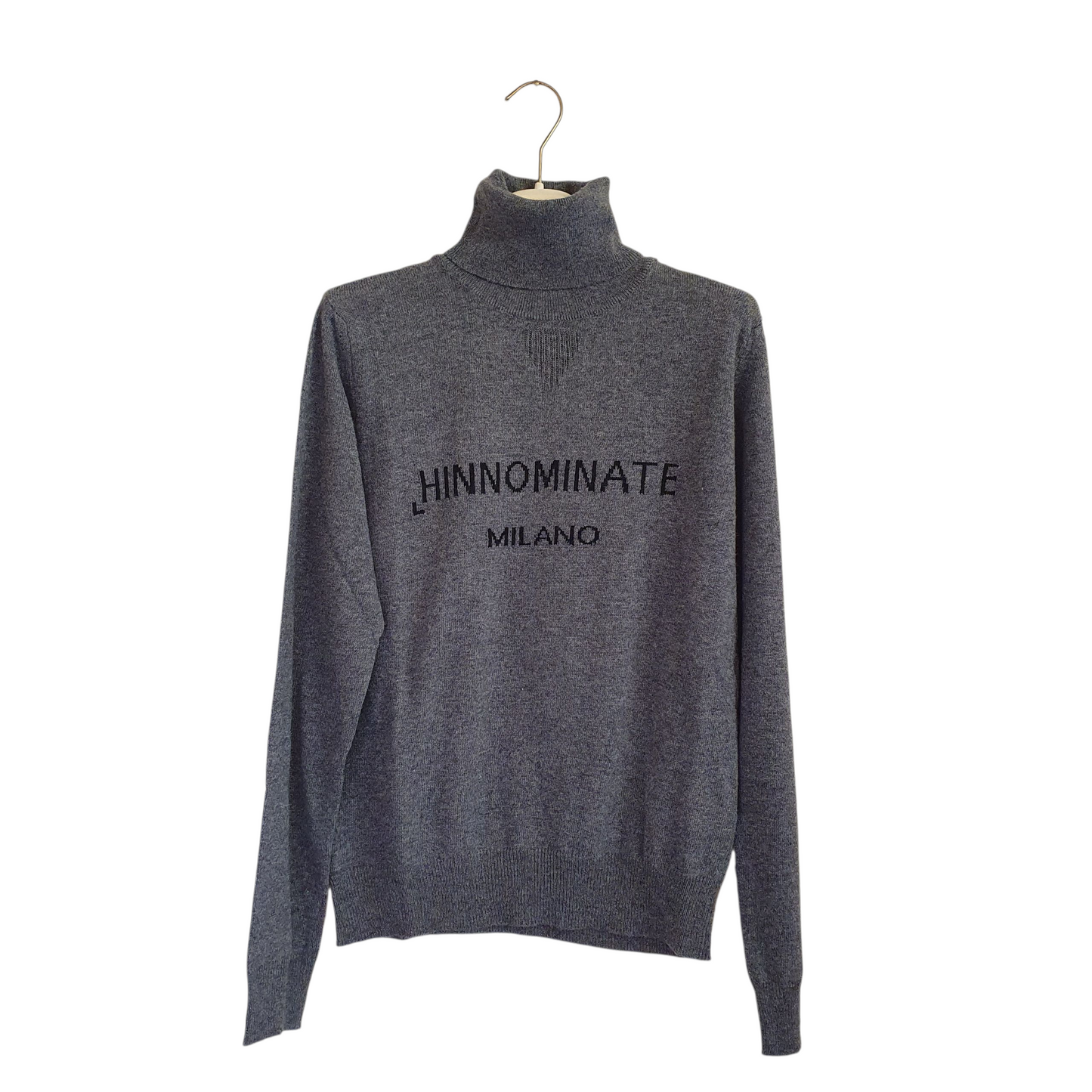 Maglia-dolcevita con intarsio