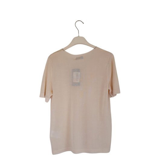 Tshirt scollo a v con dettaglio met