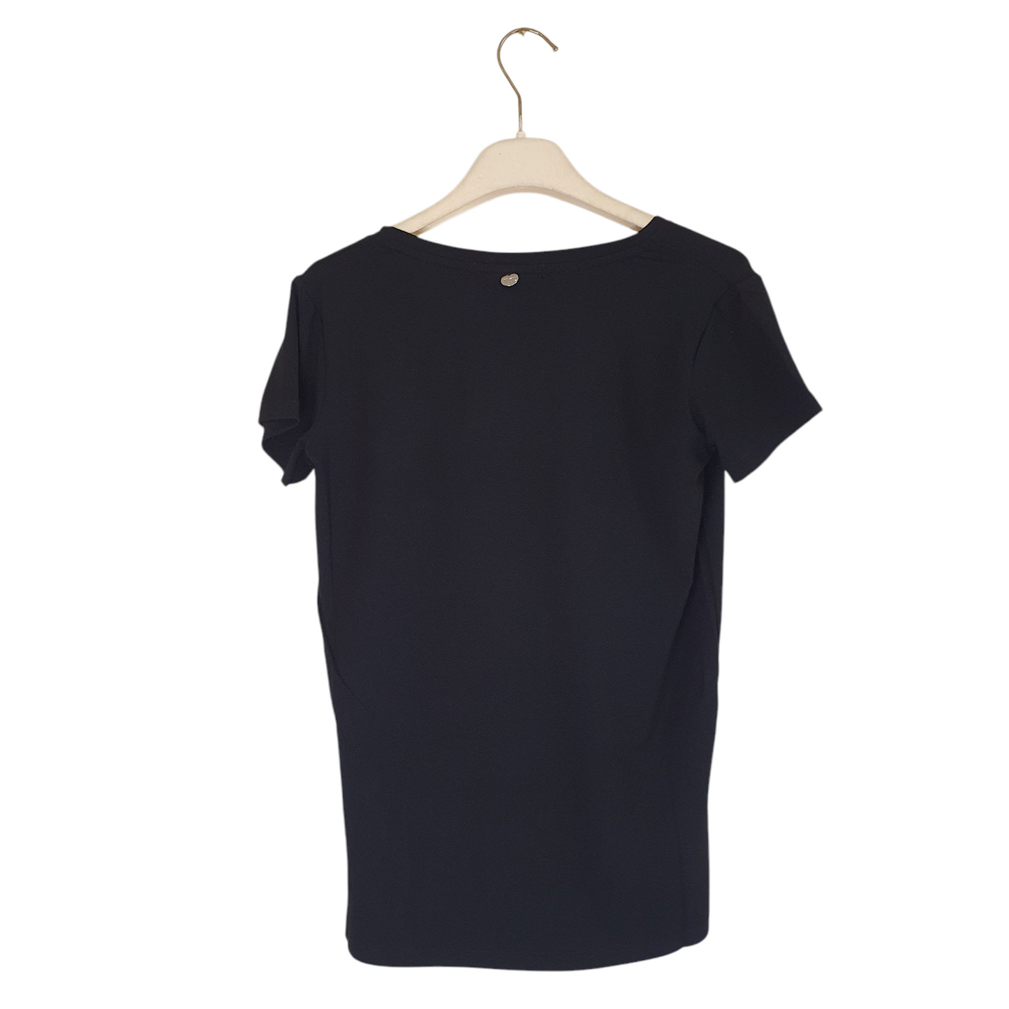 Tshirt con scollo a v e scritta met