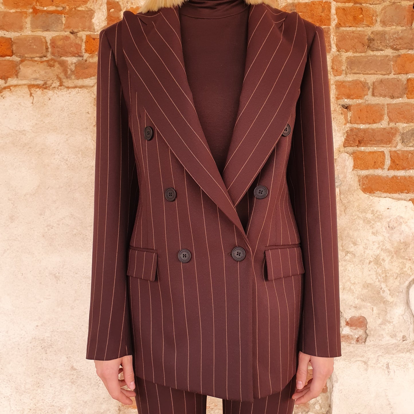 Blazer gessato moro