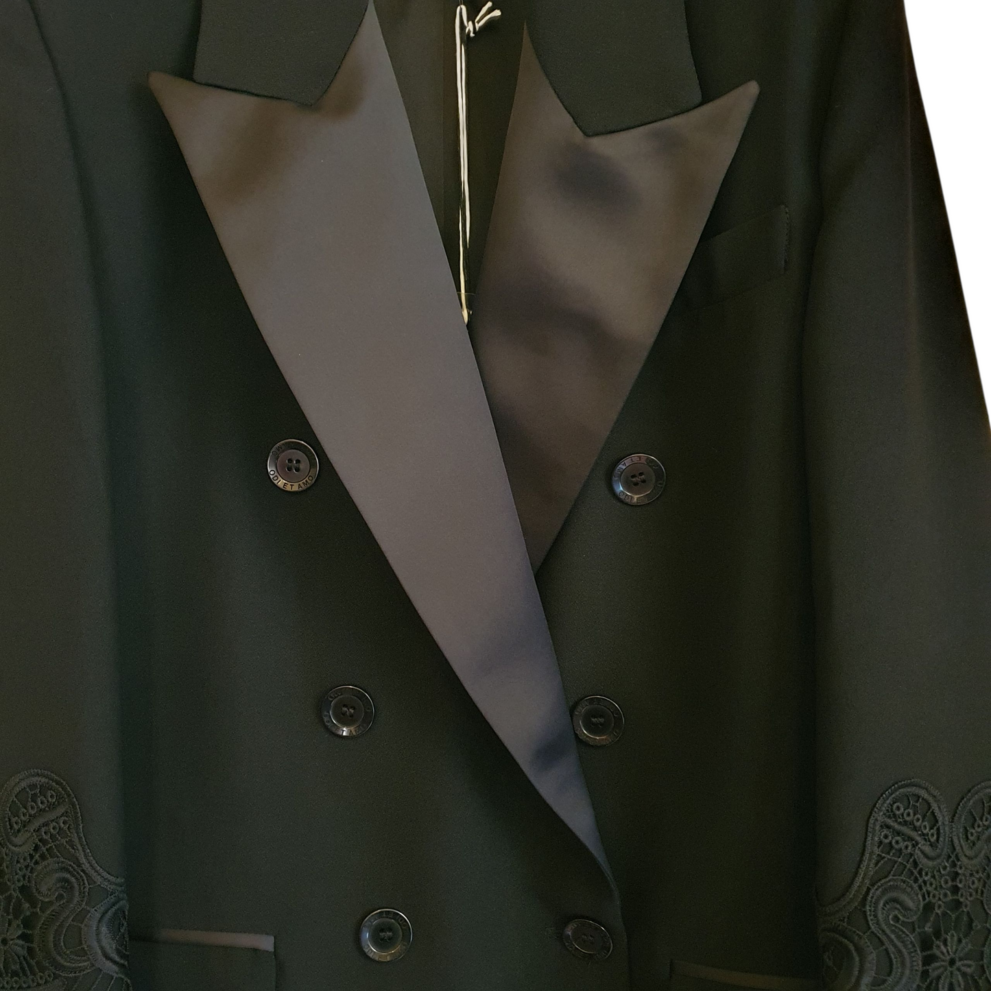 Blazer con inserti in pizzo