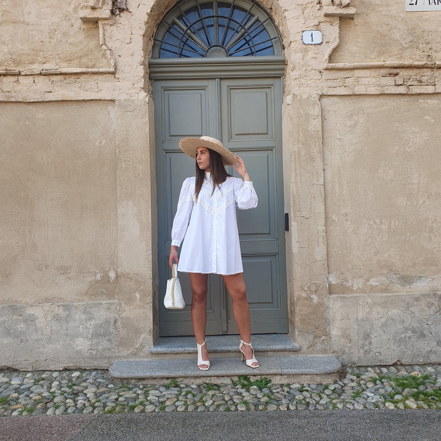 Abito-camicia bianco odi et amo
