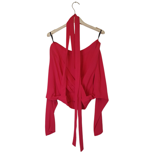 Blusa con schiena scoperta