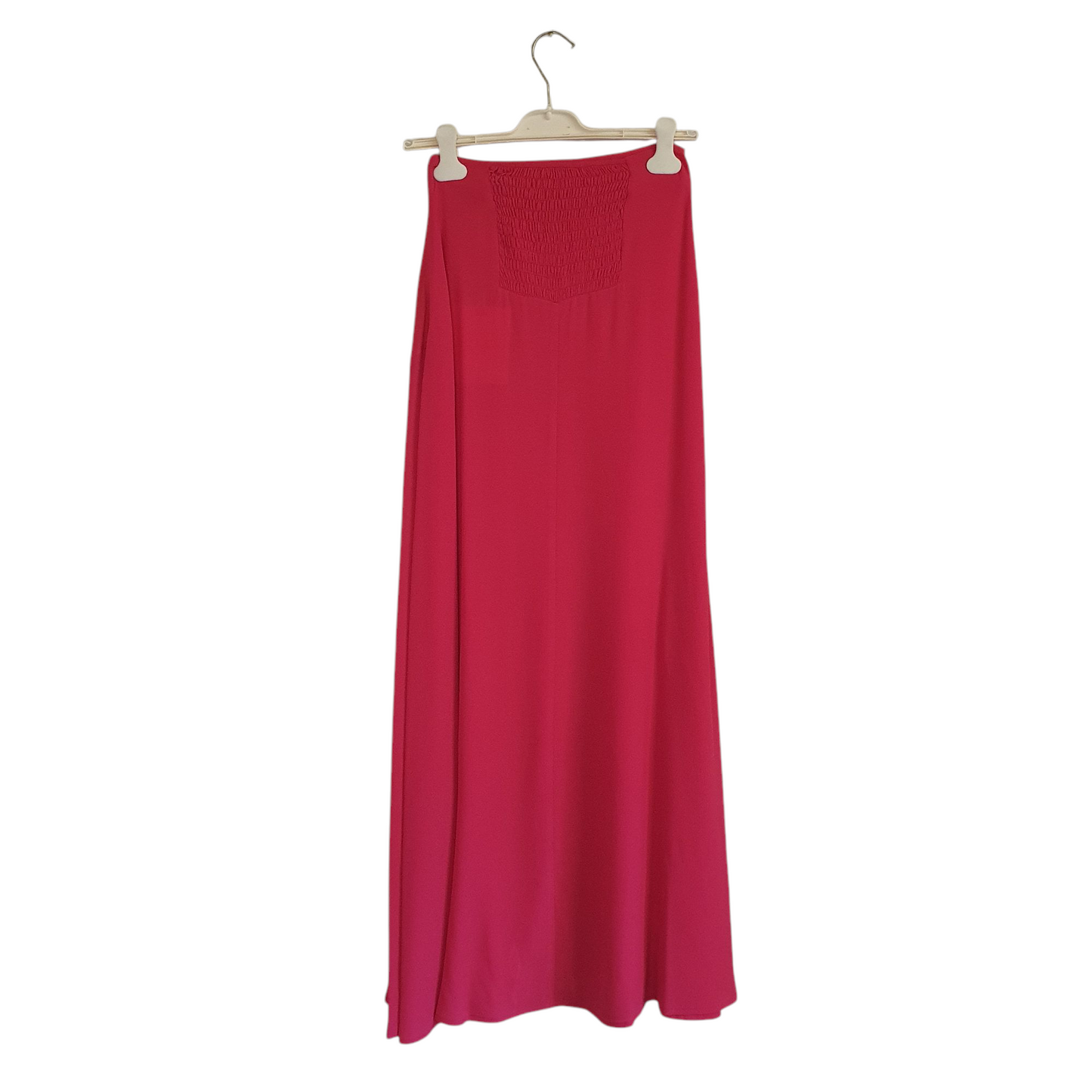 Gonna lunga con spacco fucsia