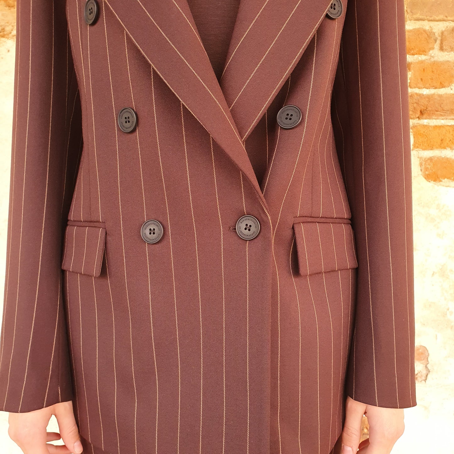 Blazer gessato moro
