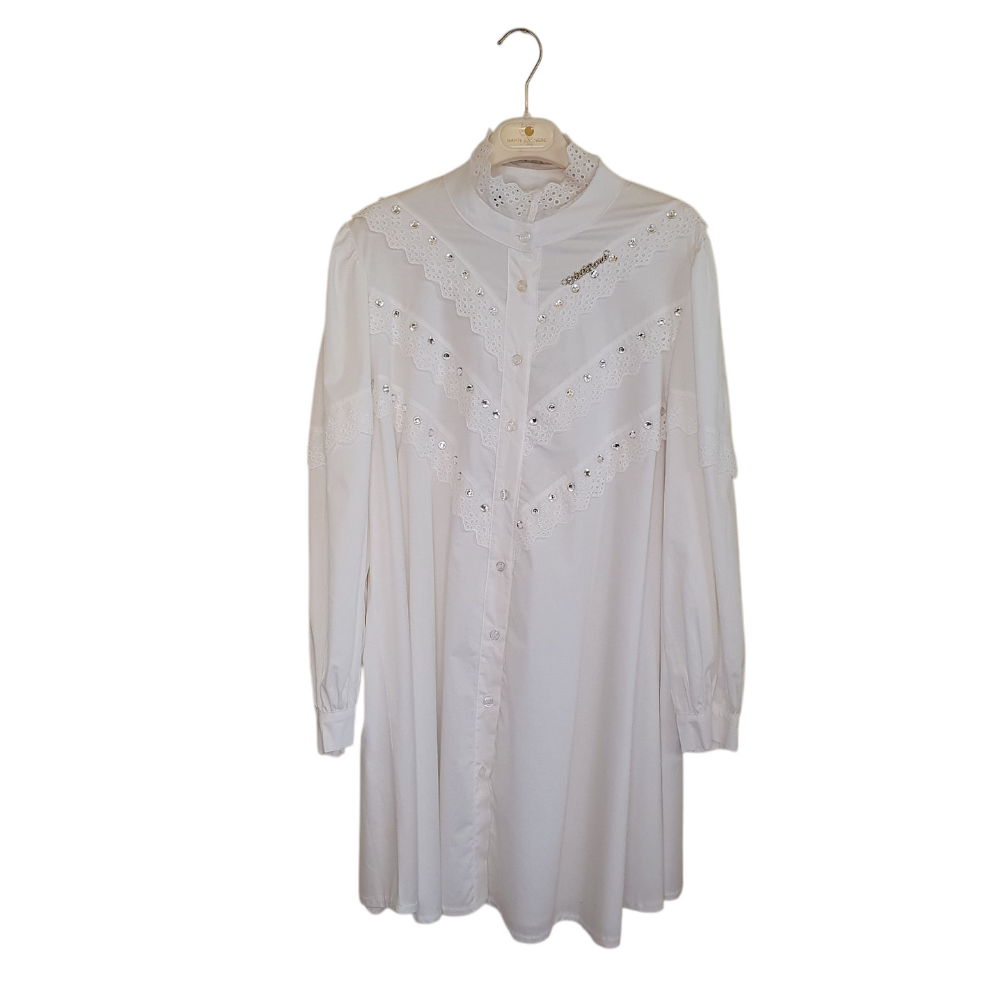 Abito-camicia bianco odi et amo