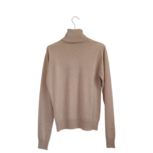 Maglia-dolcevita con intarsio