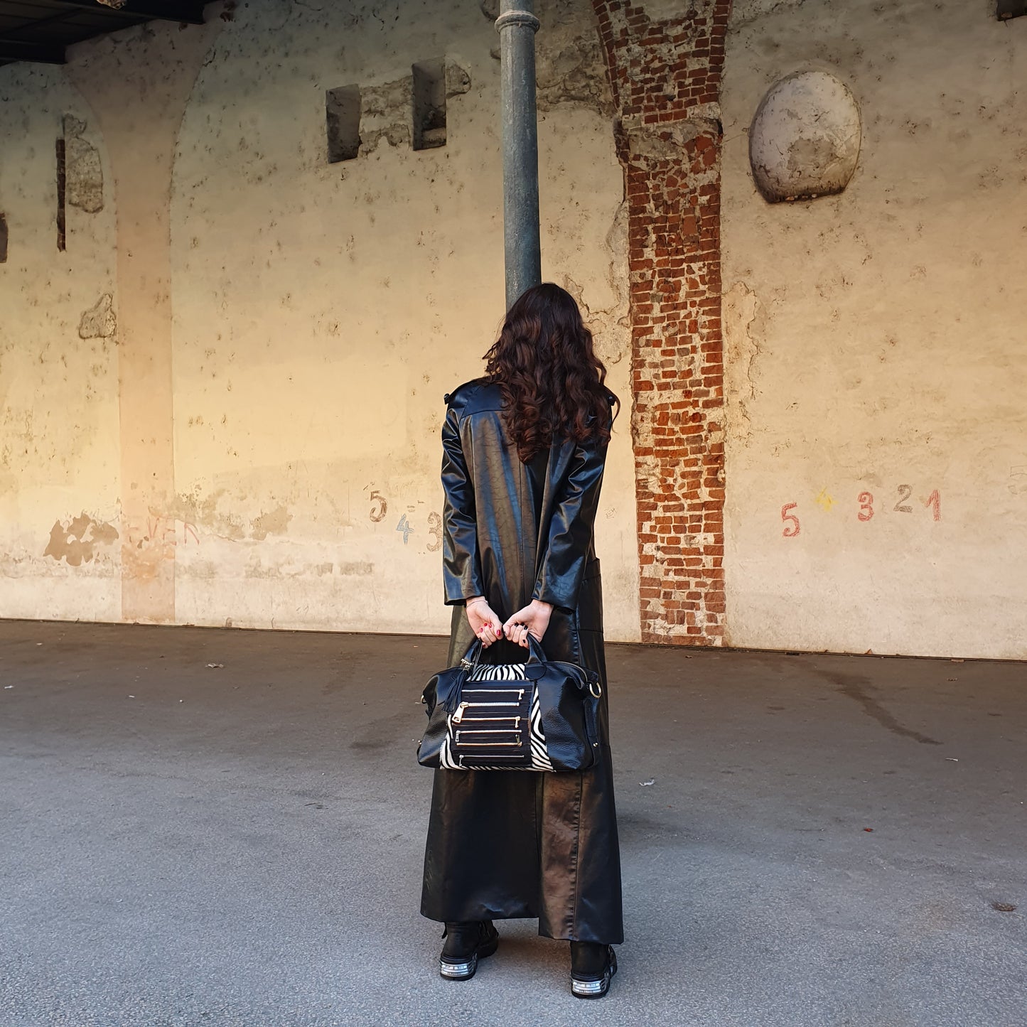 Borsa Shopper con cerniere