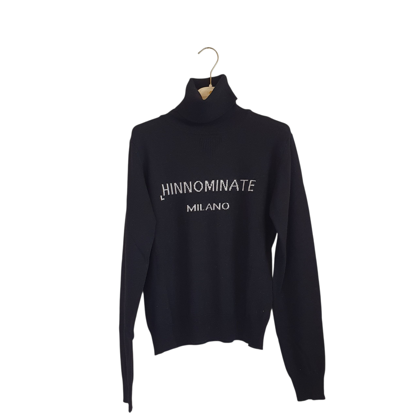 Maglia-dolcevita con intarsio