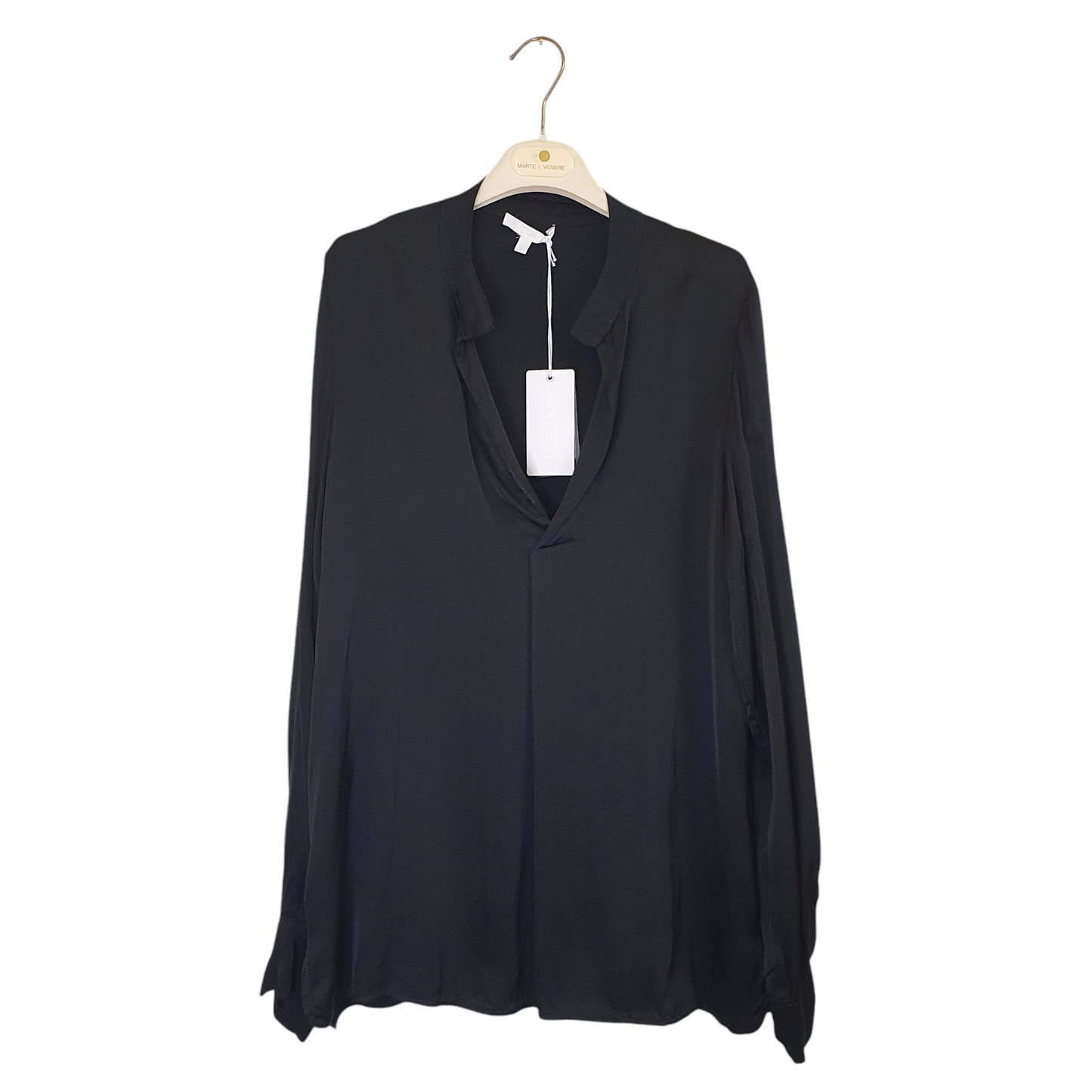 Blusa scollo a v met