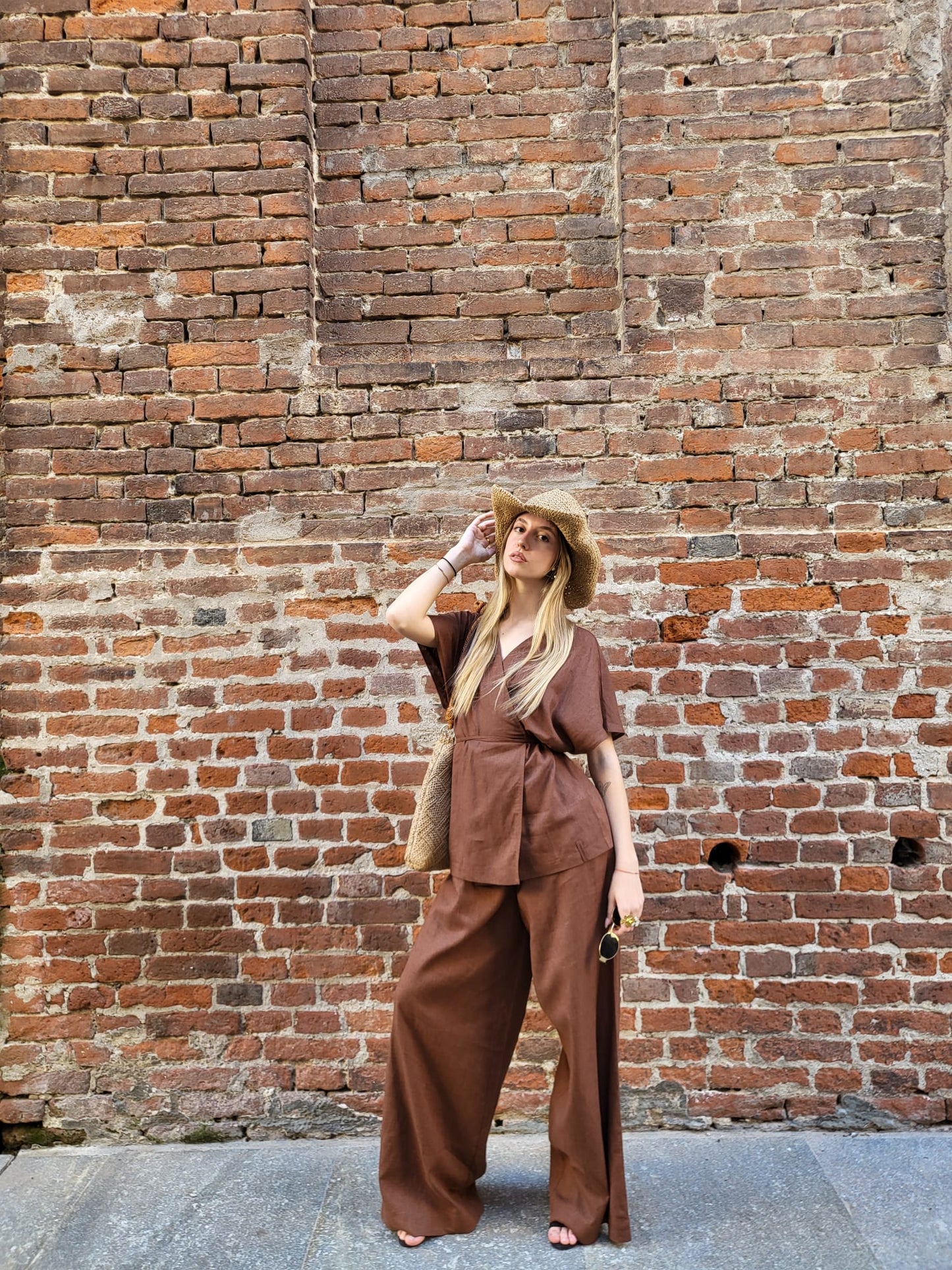Pantalone in lino hinnominate