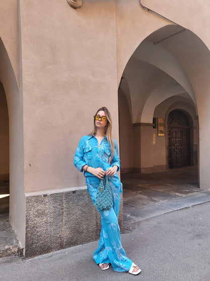 Camicia turchese Pho Firenze