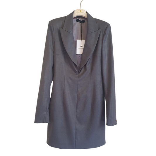 Abito blazer grigio di Monique Garconne, perfetto per serate eleganti a Fossano