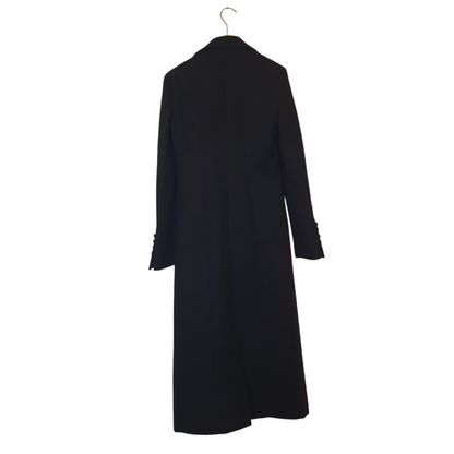 Cappotto nero sancrato Mar des Margaritas, un must-have per l'inverno elegante a Fossano
