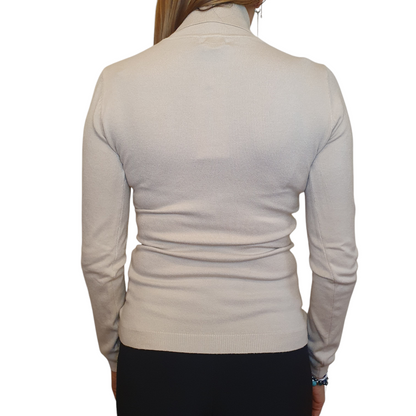 Maglia lupetto panna Met da donna, perfetta per il clima di Fossano, elegante e comoda
