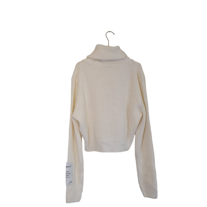 Maglione crop collo alto a costa di Hinnominate, ideale per un outfit chic e caldo a Fossano