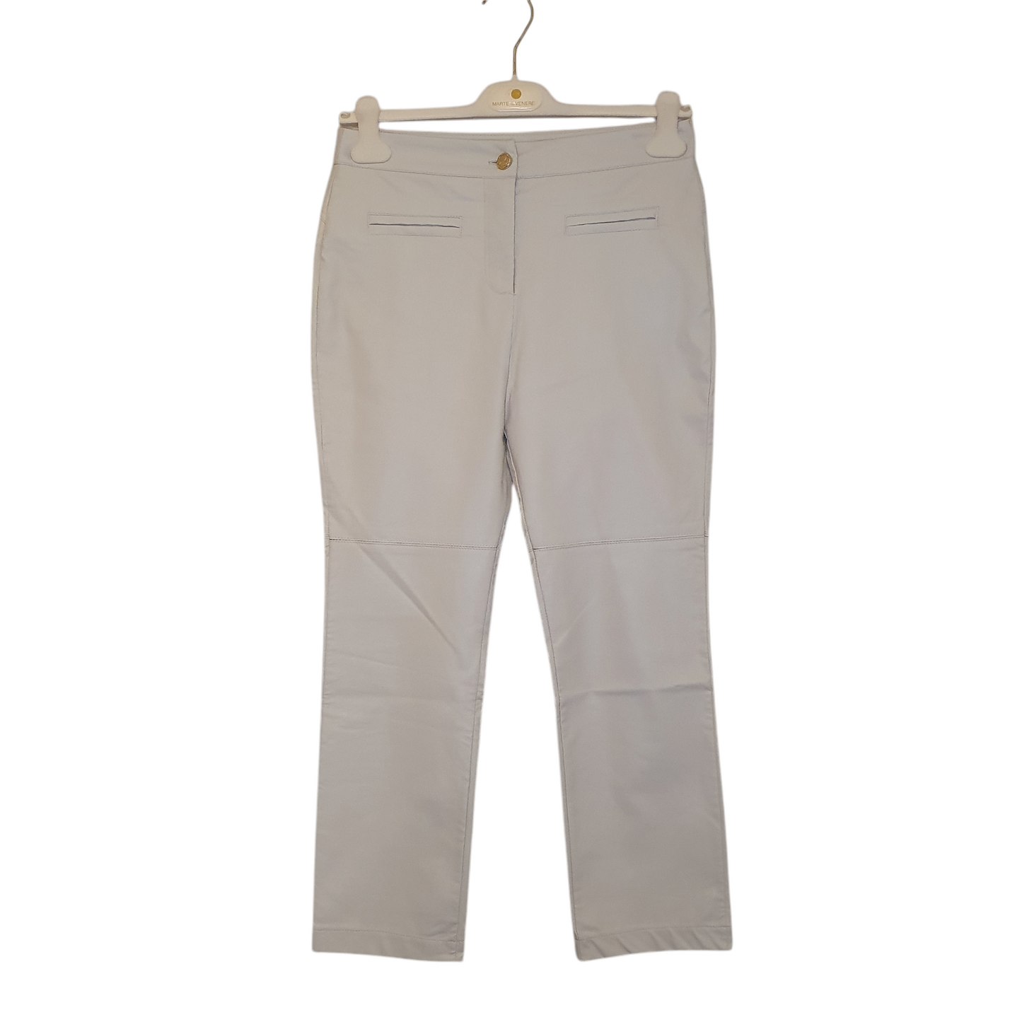 Pantalone in similpelle beige