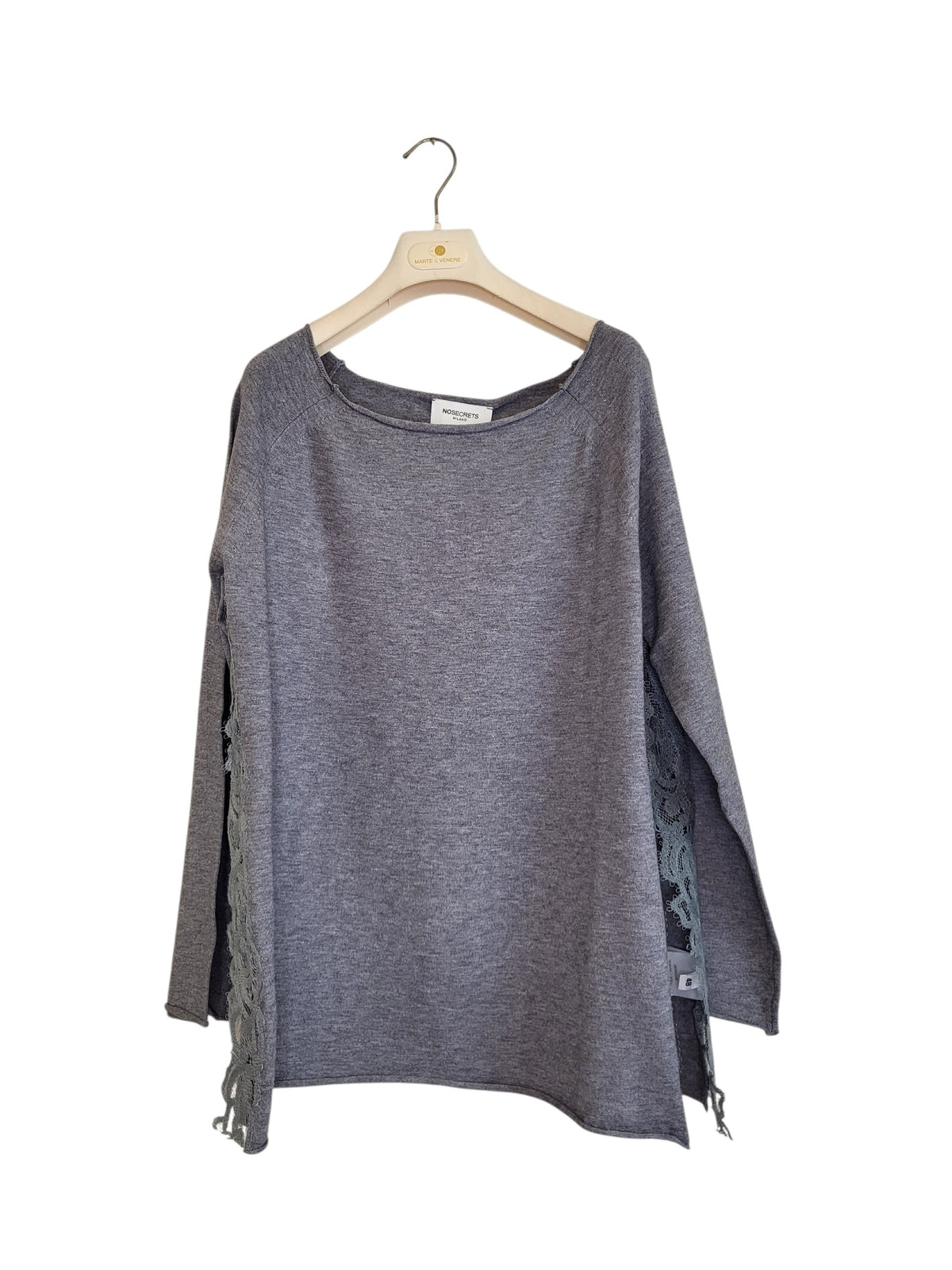 Maglia con spacchi laterali in pizzo nosecrets