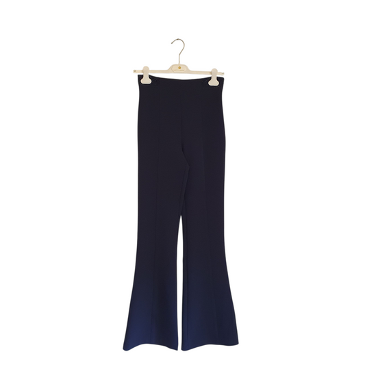 Pantalone a zampa con strass