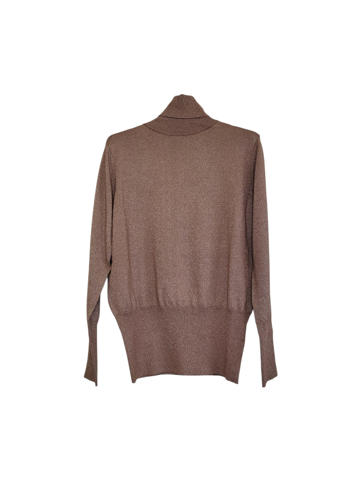Maglia lurex a collo alto