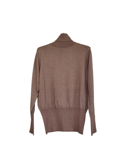 Maglia lurex a collo alto