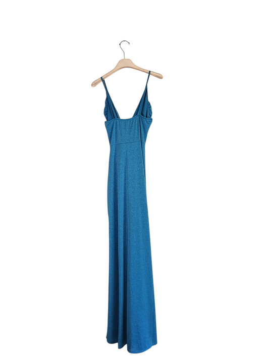Abito lurex azzurro