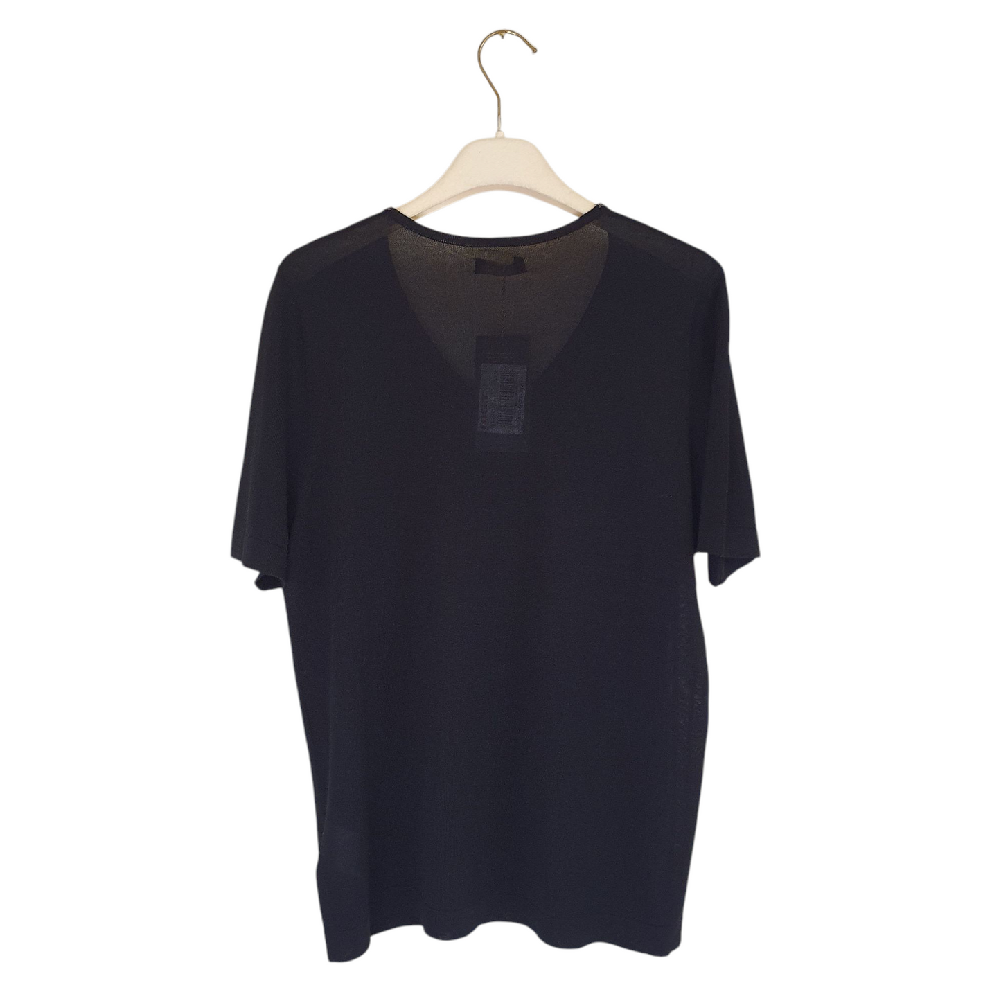 Tshirt scollo a v con dettaglio met