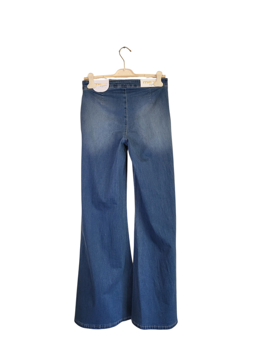 Jeans a palazzo met
