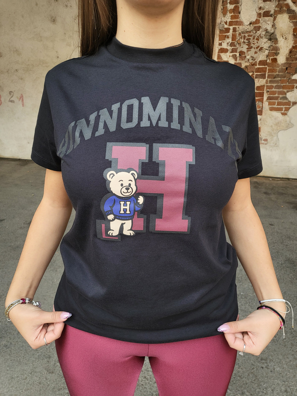 T-shirt con stampa Hinnominate