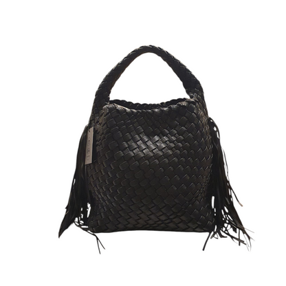 Borsa con frange nera