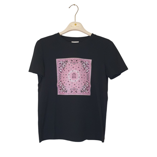 Tshirt nera con stampa