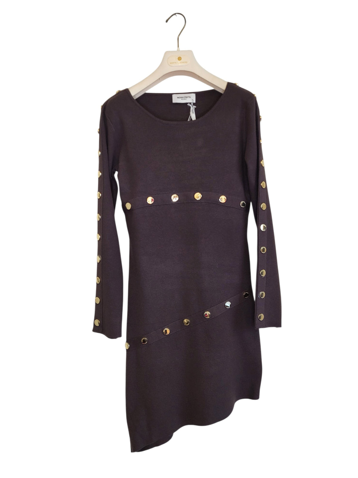 Abito maglia con bottoni