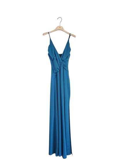 Abito lurex azzurro