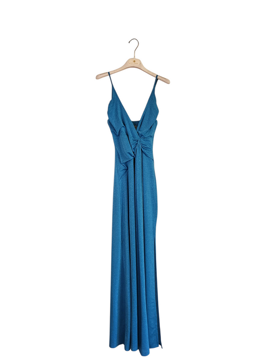 Abito lurex azzurro
