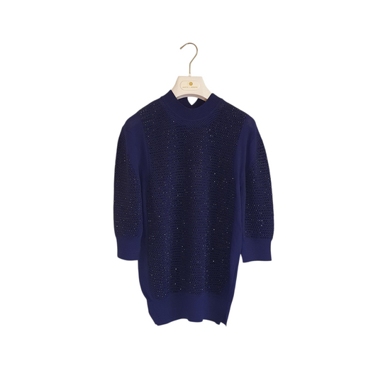 Pullover con strass