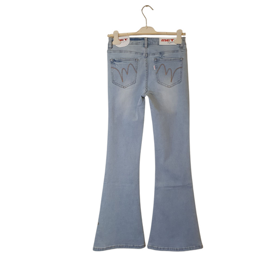 Jeans zampa met
