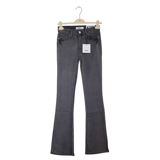 Jeans flare grigi met